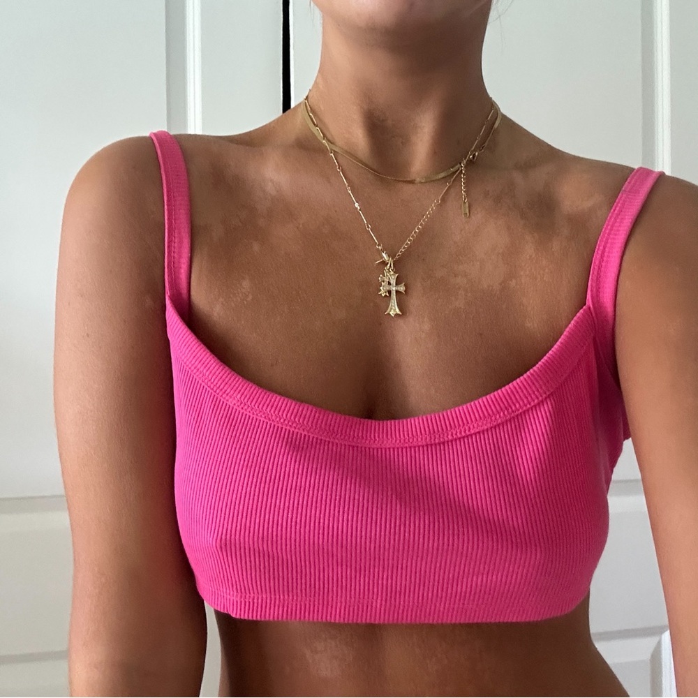 pink bralette top🩷